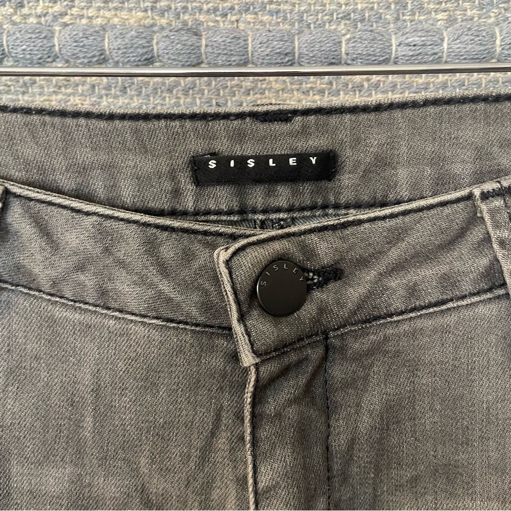 Sisley Washed Grey Jeans size 27 - Picture 2 of 10